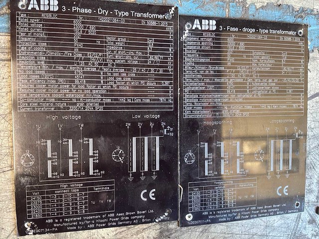 6000 kva abb transformator 23.000 / 690 volt - afbeelding 18 van  25