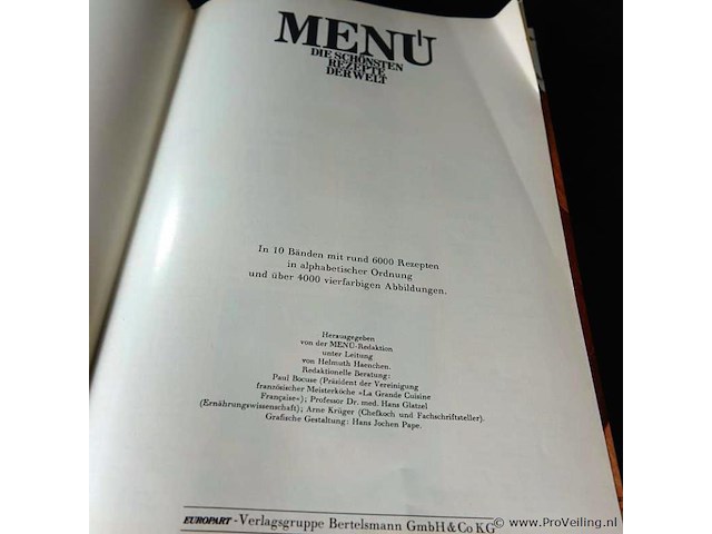 6000 recepten in 10 banden menu die schonsten recepten der welt - afbeelding 1 van  5