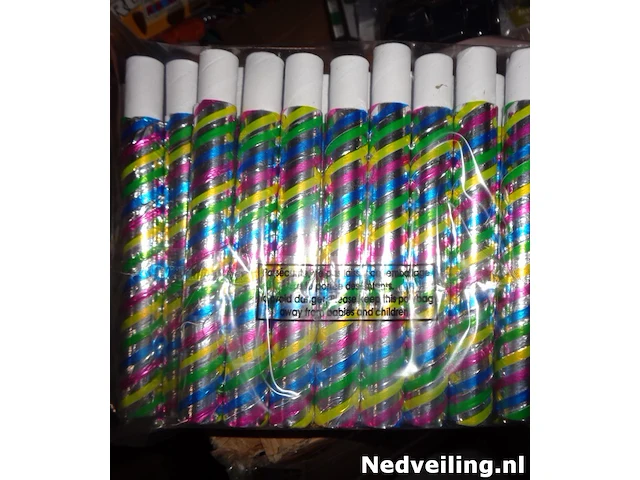 600x blaaspijpjes 16cm metallic - afbeelding 3 van  5