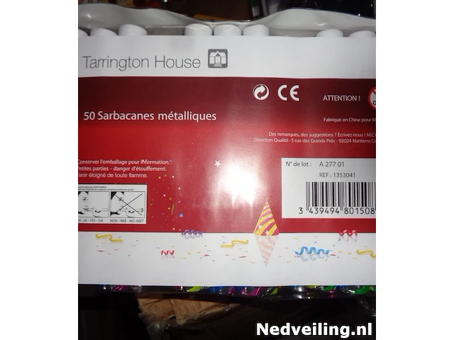 600x blaaspijpjes 16cm metallic - afbeelding 4 van  5