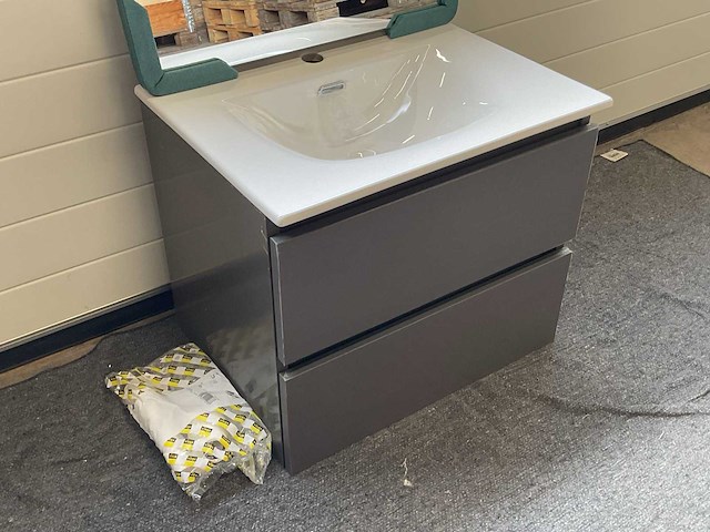 60cm badmeubelset met hangkast - afbeelding 2 van  10