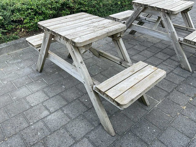 60cm picknick bank (8x) - afbeelding 1 van  1