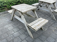 60cm picknick bank - afbeelding 1 van  2