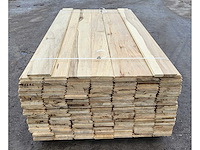 60m2 afrikaans eiken vloerdelen 18 x 140 mm, lengte 210cm ( 204x ) - afbeelding 1 van  4
