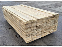 60m2 afrikaans eiken vloerdelen 18 x 140 mm, lengte 210cm ( 204x ) - afbeelding 4 van  4