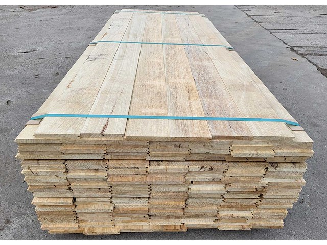 60m2 afrikaans eiken vloerdelen 18 x 140 mm, lengte 240cm ( 180x ) - afbeelding 3 van  7