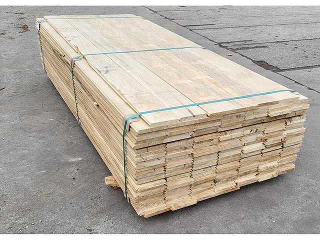 60m2 afrikaans eiken vloerdelen 18 x 140 mm, lengte 240cm ( 180x ) - afbeelding 5 van  7