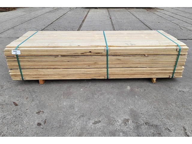 60m2 afrikaans eiken vloerdelen 18 x 140 mm, lengte 240cm ( 180x ) - afbeelding 6 van  7