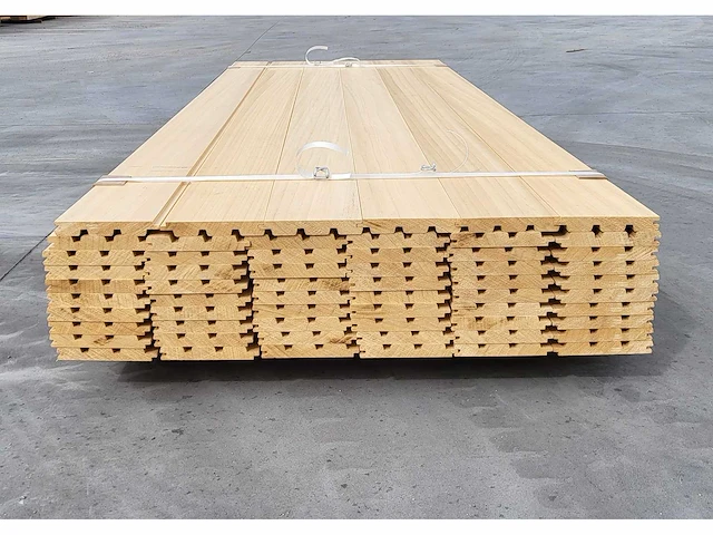 60x abachi triple rhombus 21 x 140mm , lengte 238cm - afbeelding 5 van  6