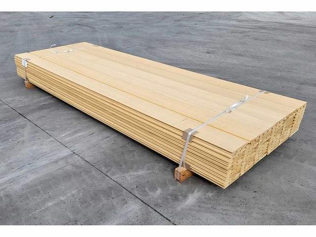 60x abachi triple rhombus 21 x 140mm , lengte 238cm - afbeelding 6 van  6