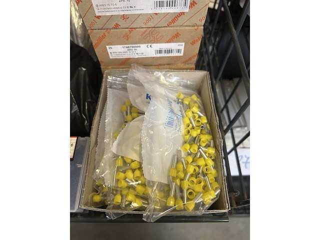 60x bouwmarkt artikelen w.o. verbindingsrijgklem, adereindhulzen w.o. weidmüller - afbeelding 2 van  7