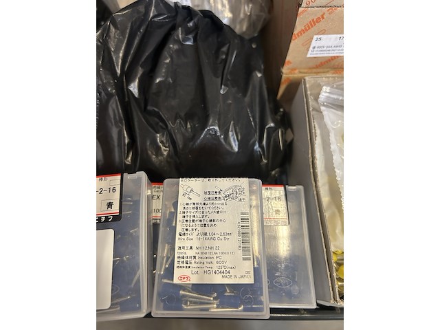 60x bouwmarkt artikelen w.o. verbindingsrijgklem, adereindhulzen w.o. weidmüller - afbeelding 6 van  7