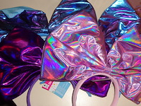 60x diadeem met strik assorti kleur - afbeelding 2 van  3