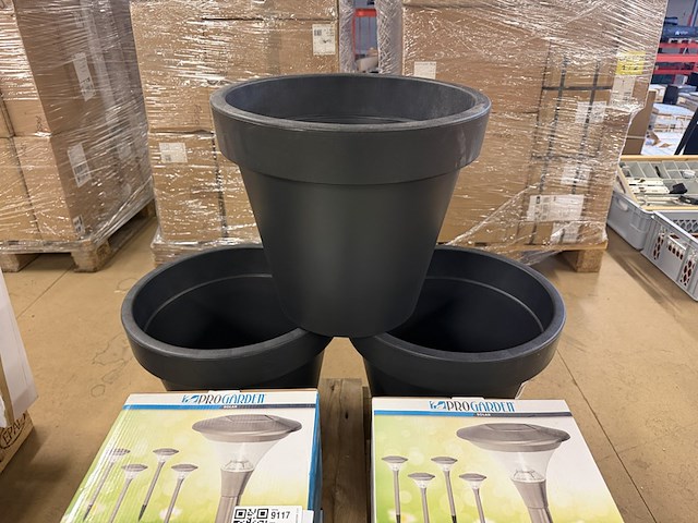 60x tuinartikelen w.o. tuinverlichting, bloempotten, multifunctionele led lamp, bladschep w.o. intex, progarden - afbeelding 7 van  9