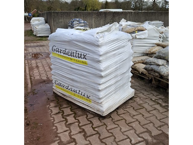 60x zak grind a 20 kg gardenlux, wit - afbeelding 4 van  5