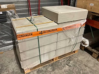 60x60x15cm betonnen ankerplaat met facet (9x) - afbeelding 1 van  3