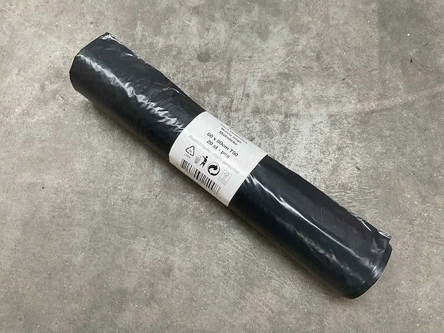 60x80cm t50 rol á 20 stuks ldpe afvalzakken (40x) - afbeelding 1 van  2