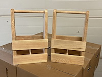 62 geschenkverpakking voor fles (hout) - afbeelding 2 van  3