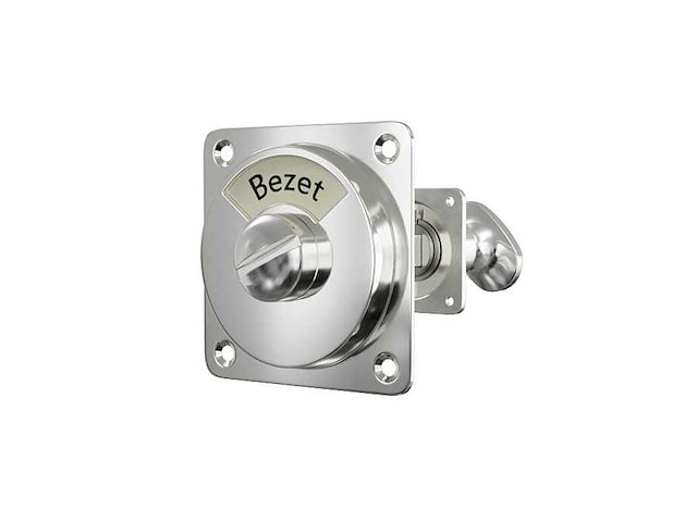 (630x) vrij/bezet slot - nikkel glans - afbeelding 1 van  1