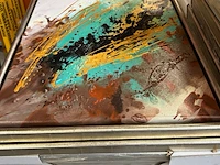 63x schilderijen in lijst, abstracte en figuratieve afbeeldingen - afbeelding 2 van  5