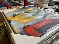 63x schilderijen in lijst, abstracte en figuratieve afbeeldingen - afbeelding 5 van  5