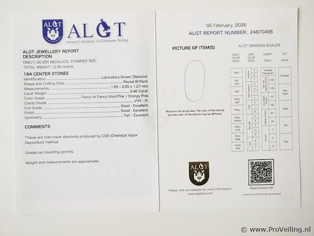 6.46ct necklace - afbeelding 7 van  7