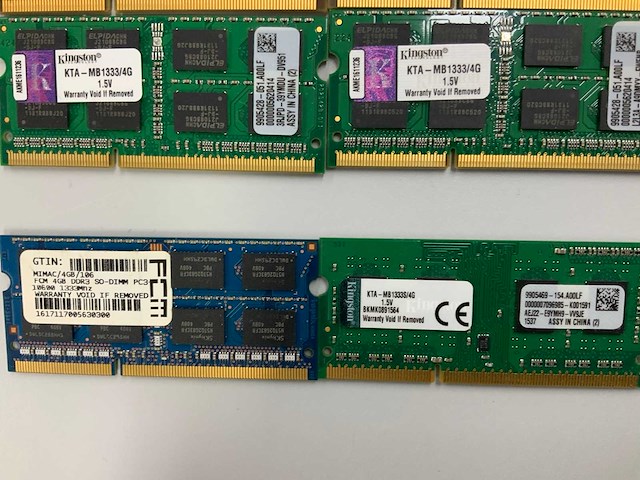 64gb(16x 4gb) ddr3 so-dimm van diverse merken - afbeelding 3 van  7
