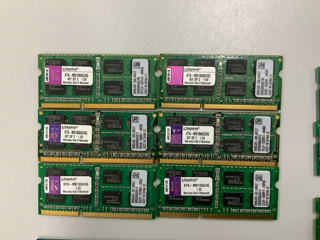 64gb(16x 4gb) ddr3 so-dimm van diverse merken - afbeelding 2 van  7