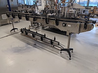 6,5 meter flessen transportbaan met wissel, polyketting, movex 82mm, zwart, 2022