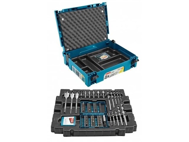 66--dlg boor/bit/ accessiores set makita, b-43044 - afbeelding 1 van  4