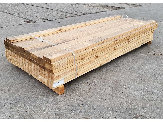 66x grenen regels 28 x 95 mm geschaafd, lengte 40/180 cm + 26/189 cm - afbeelding 1 van  4