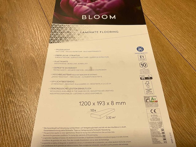 69,6m² purity bloom acacia bruin laminaatvloer - afbeelding 4 van  8