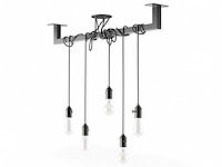 (69x) industriele loftbar black - 250 cm - afbeelding 2 van  2