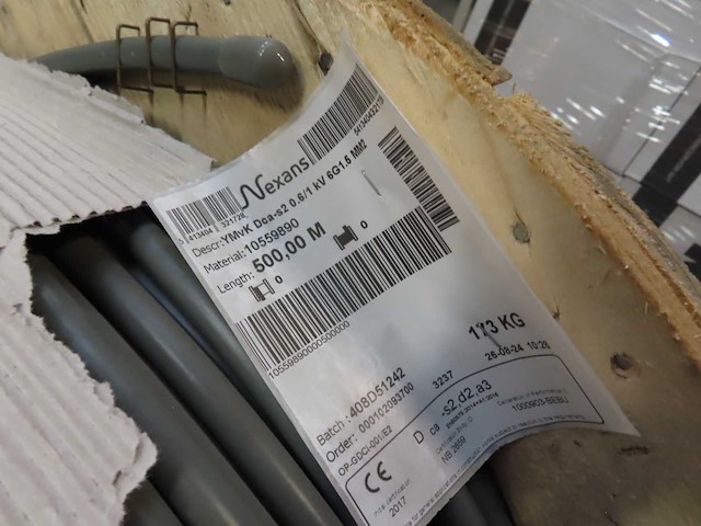 6g1,5mm2 - installatiekabel 500 meter - afbeelding 2 van  3