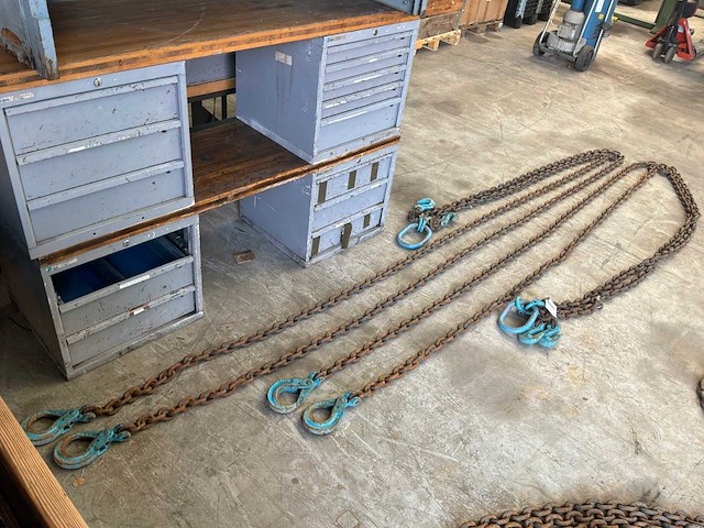 6m tweesprong hijsketting (2x) - afbeelding 1 van  6