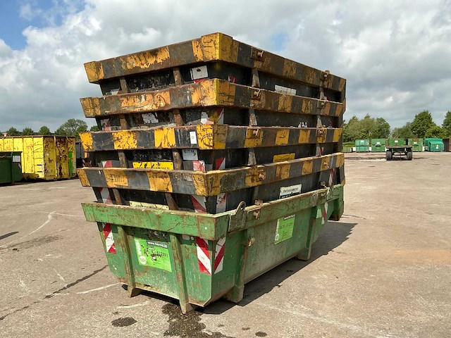6m3 afvalcontainer (5x) - afbeelding 1 van  2
