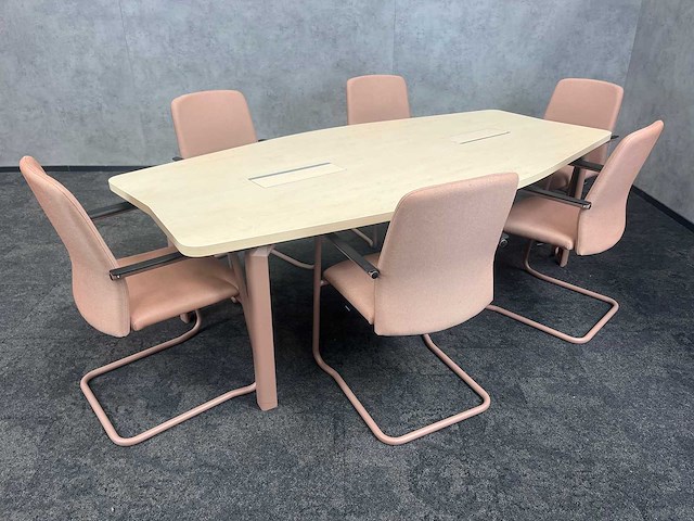 6p haworth a-wood - vergaderset 240x120 - afbeelding 12 van  22