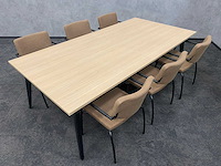 6p vergaderset 240x120 cappuccino - afbeelding 5 van  31