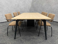 6p vergaderset 240x120 cappuccino - afbeelding 6 van  31