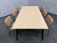 6p vergaderset 240x120 cappuccino - afbeelding 7 van  31