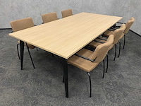 6p vergaderset 240x120 cappuccino - afbeelding 31 van  31