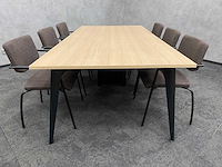 6p vergaderset 240x120 coffee - afbeelding 1 van  25