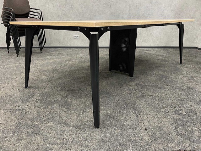 6p vergaderset 240x120 coffee - afbeelding 18 van  25