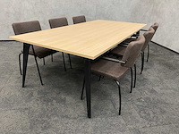 6p vergaderset 240x120 coffee - afbeelding 23 van  25