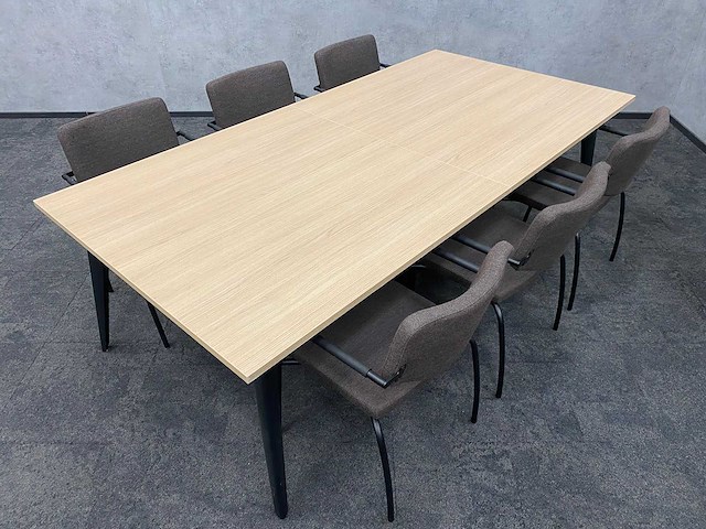 6p vergaderset 240x120 coffee - afbeelding 25 van  25