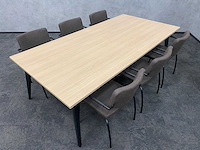 6p vergaderset 240x120 coffee - afbeelding 25 van  25