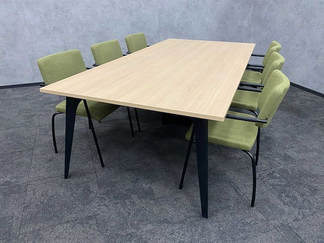 6p vergaderset 240x120 mosgroen - afbeelding 2 van  32