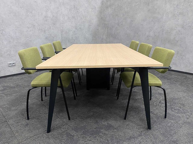 6p vergaderset 240x120 mosgroen - afbeelding 3 van  32