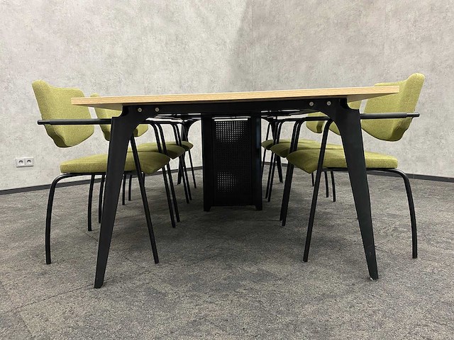 6p vergaderset 240x120 mosgroen - afbeelding 5 van  32