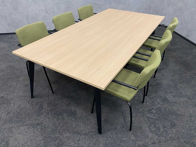 6p vergaderset 240x120 mosgroen - afbeelding 7 van  32